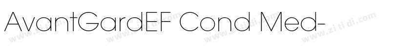 AvantGardEF Cond Med字体转换